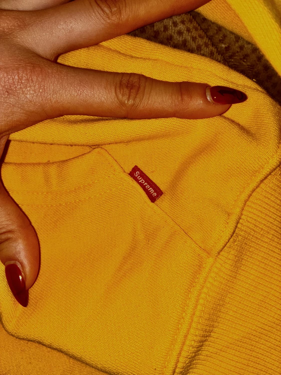 🐥희귀 매물🐥 슈프림 박스로고 옐로우 후드티 상품이미지6