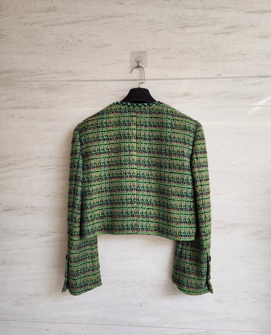 (1회 착용)럭키슈에뜨 크롭 트위드자켓 36사이즈 상품이미지7