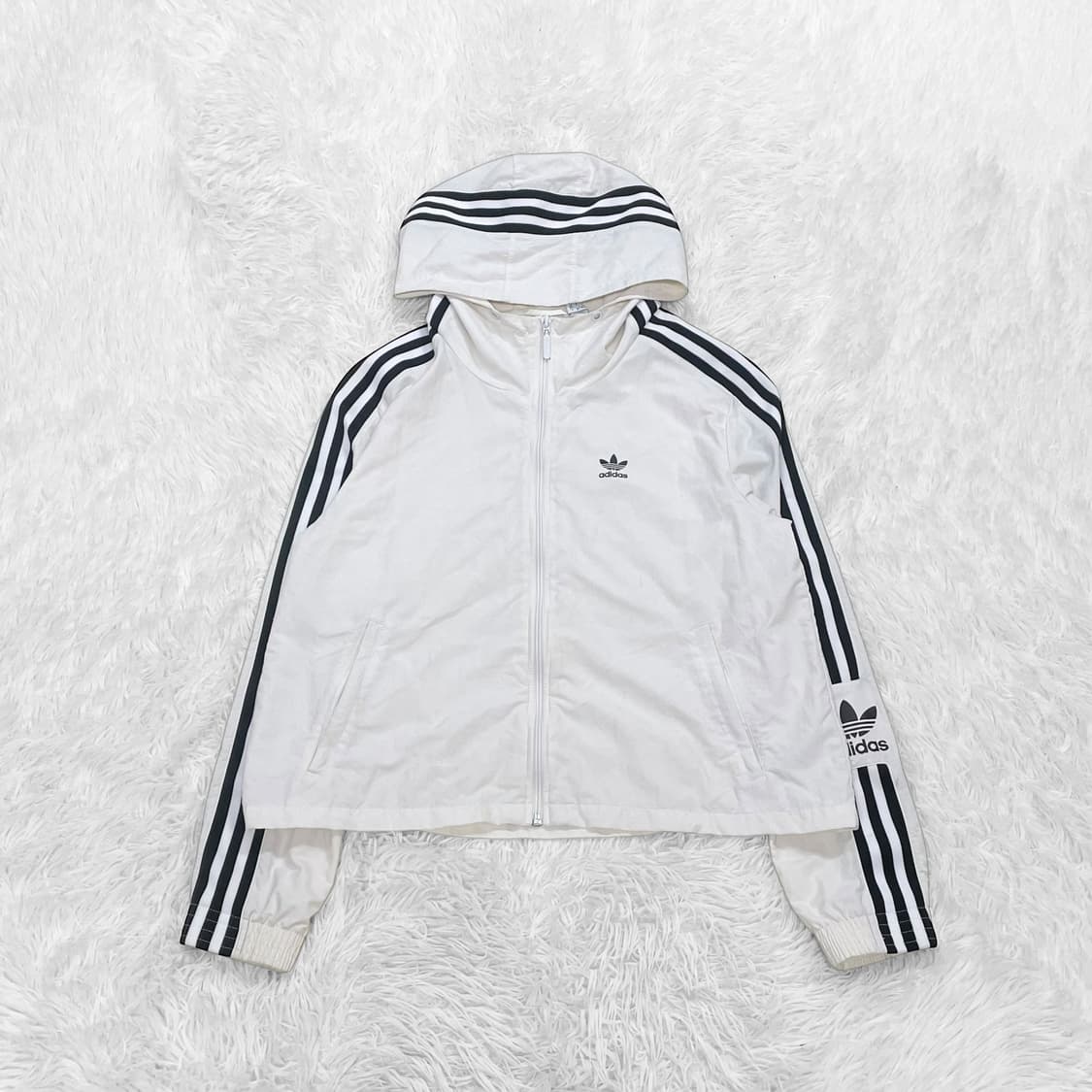 아디다스 오리지널 윈드브레이커 바람막이 자켓 화이트 상품이미지2
