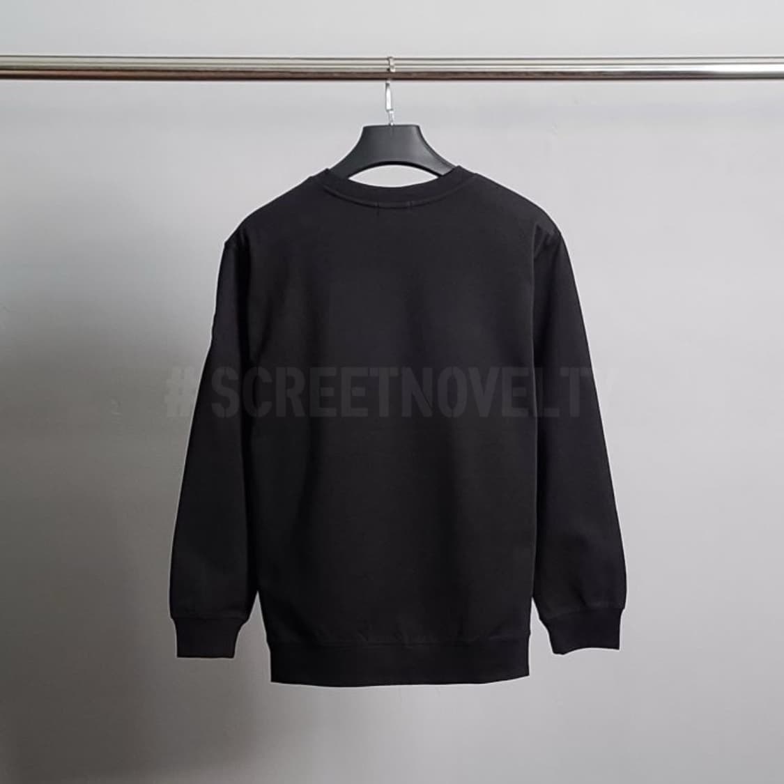 몽클 블랙 코튼 맨투맨 상품이미지2