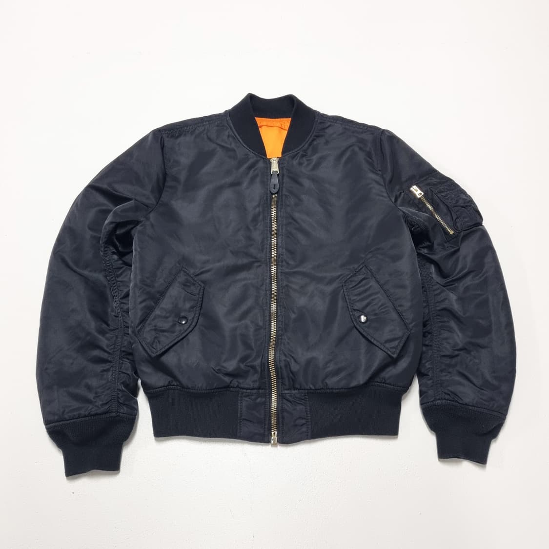 알파인더스트리 MA-1 슬림핏 블랙 - L 상품이미지1