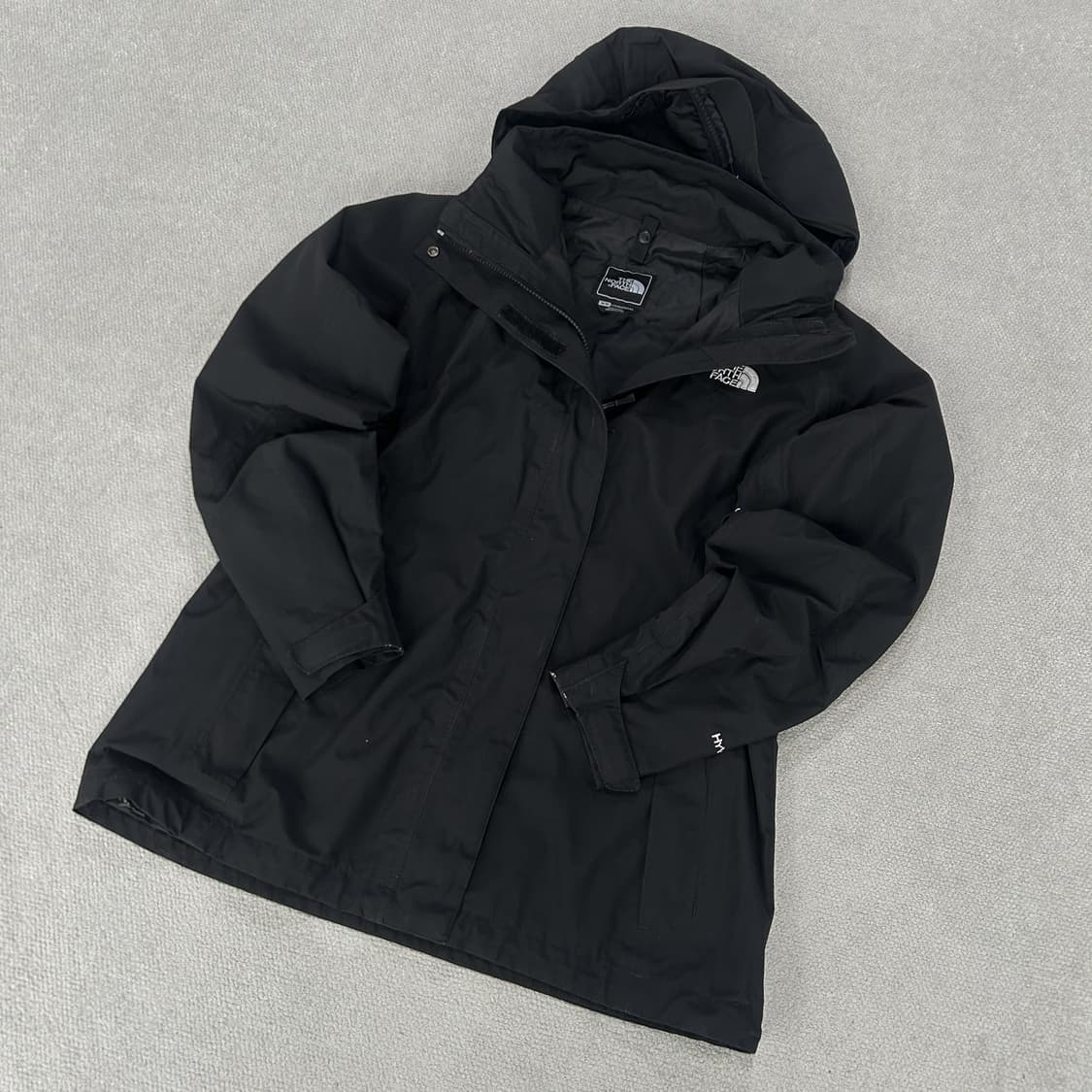 노스페이스 블랙 여성 후드 바람막이 m 상품이미지1