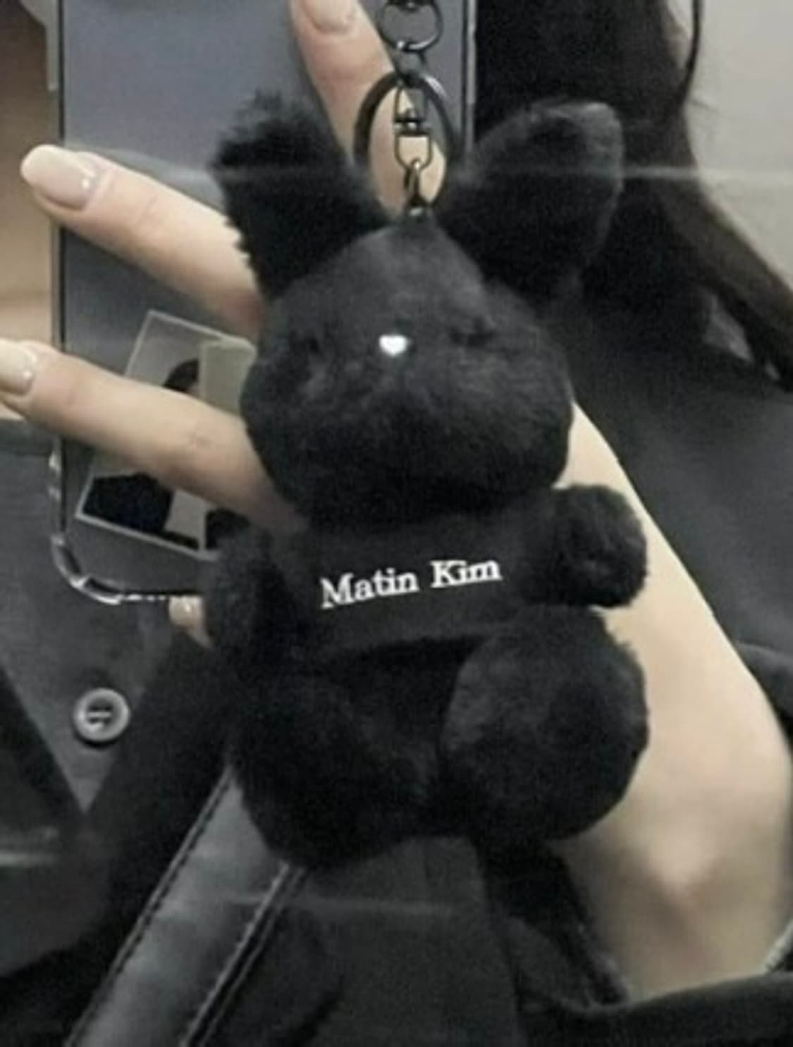 matin kim 마뗑킴 블랙 버니 토끼 인형 키링 열쇠고리 키홀더 고리 상품이미지2