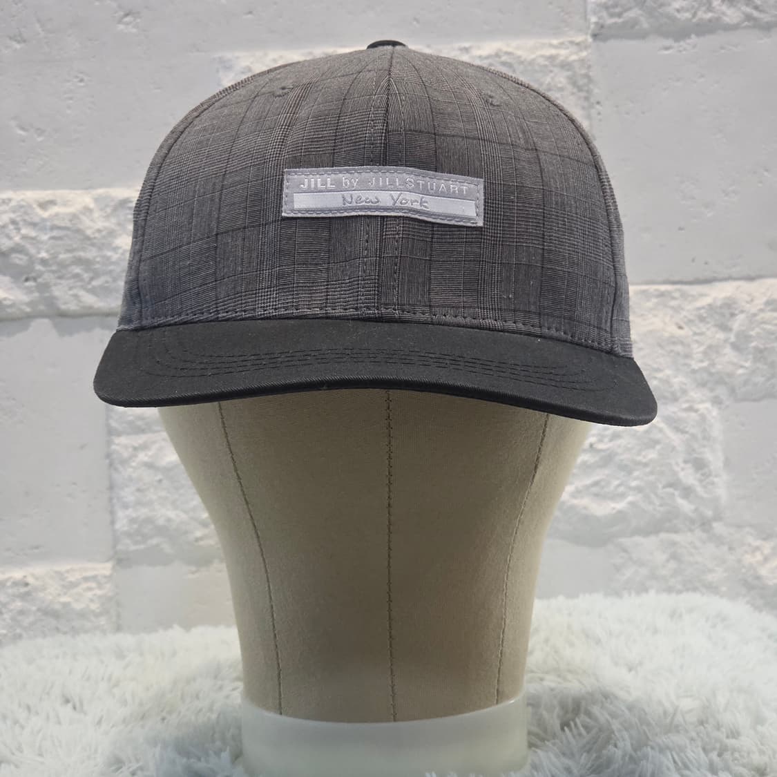 L5-7:질바이질스튜어트 체크 블랙 플랫캡 (57-59) 상품이미지5