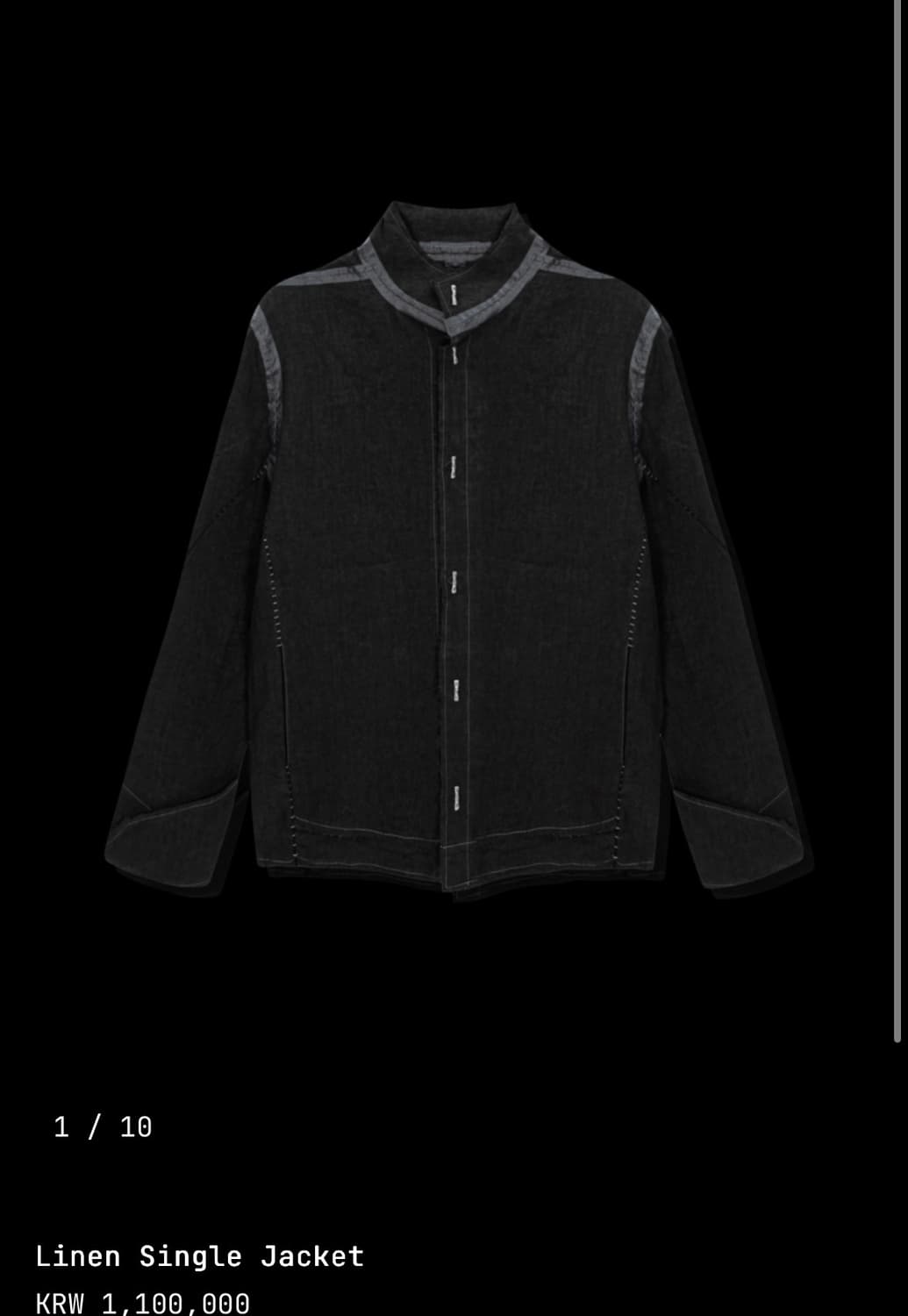 san263-1 린넨 싱글 자켓 상품이미지2