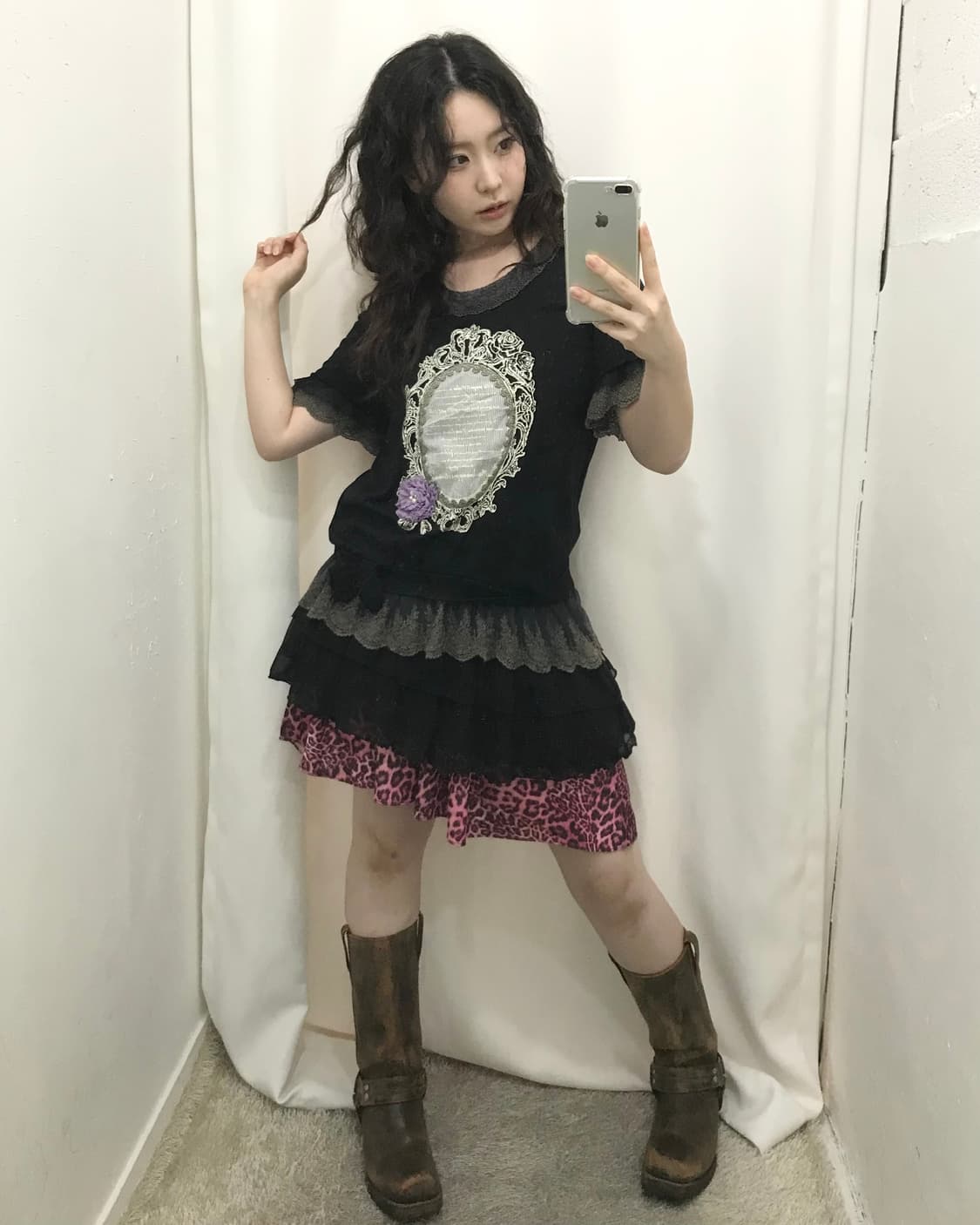 핑크 레오파드 오네갸루 코디 세트 💅 상품이미지2