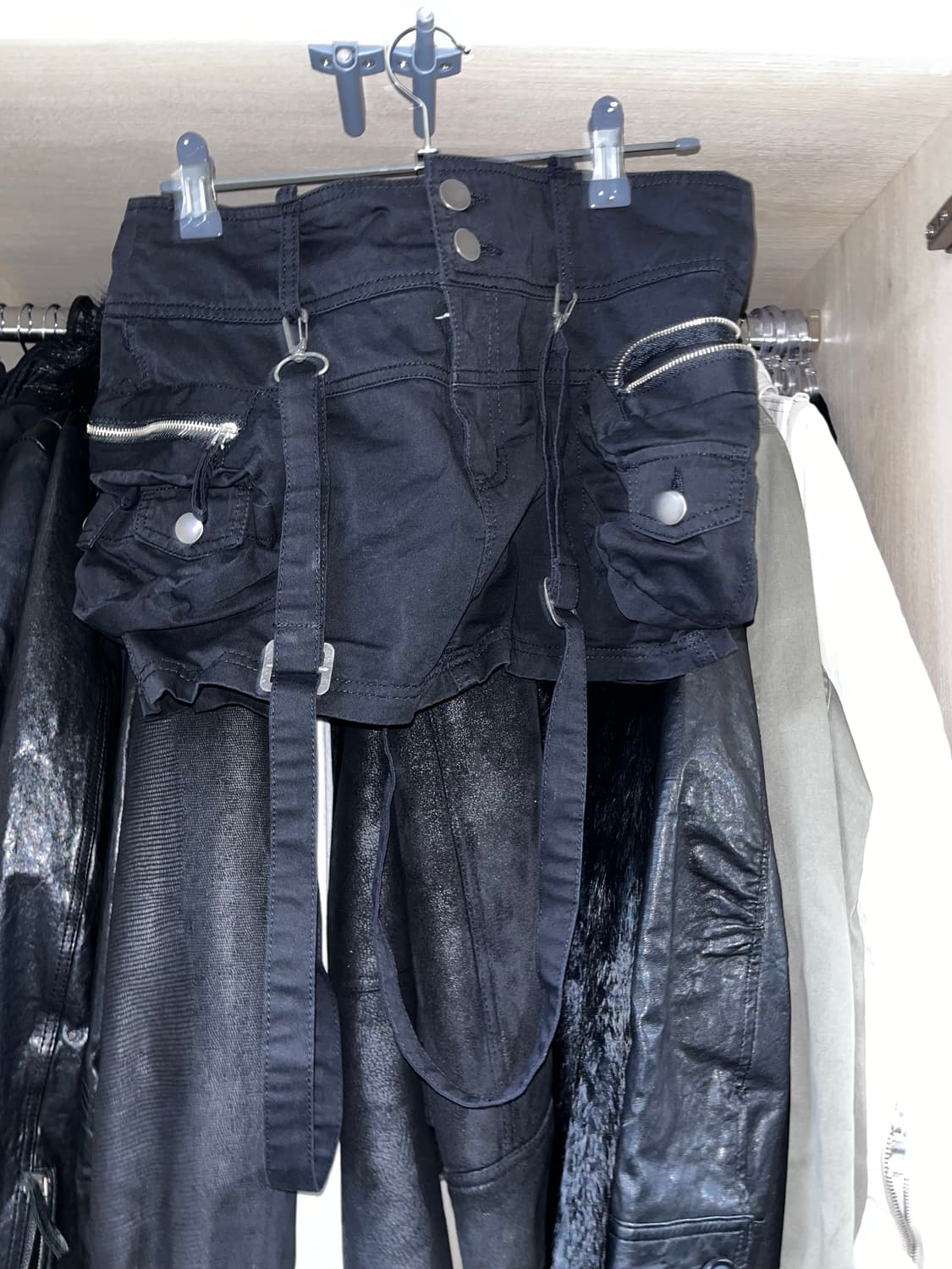 한소희착용 서스펜더 마이크로 스커트 m 상품이미지6