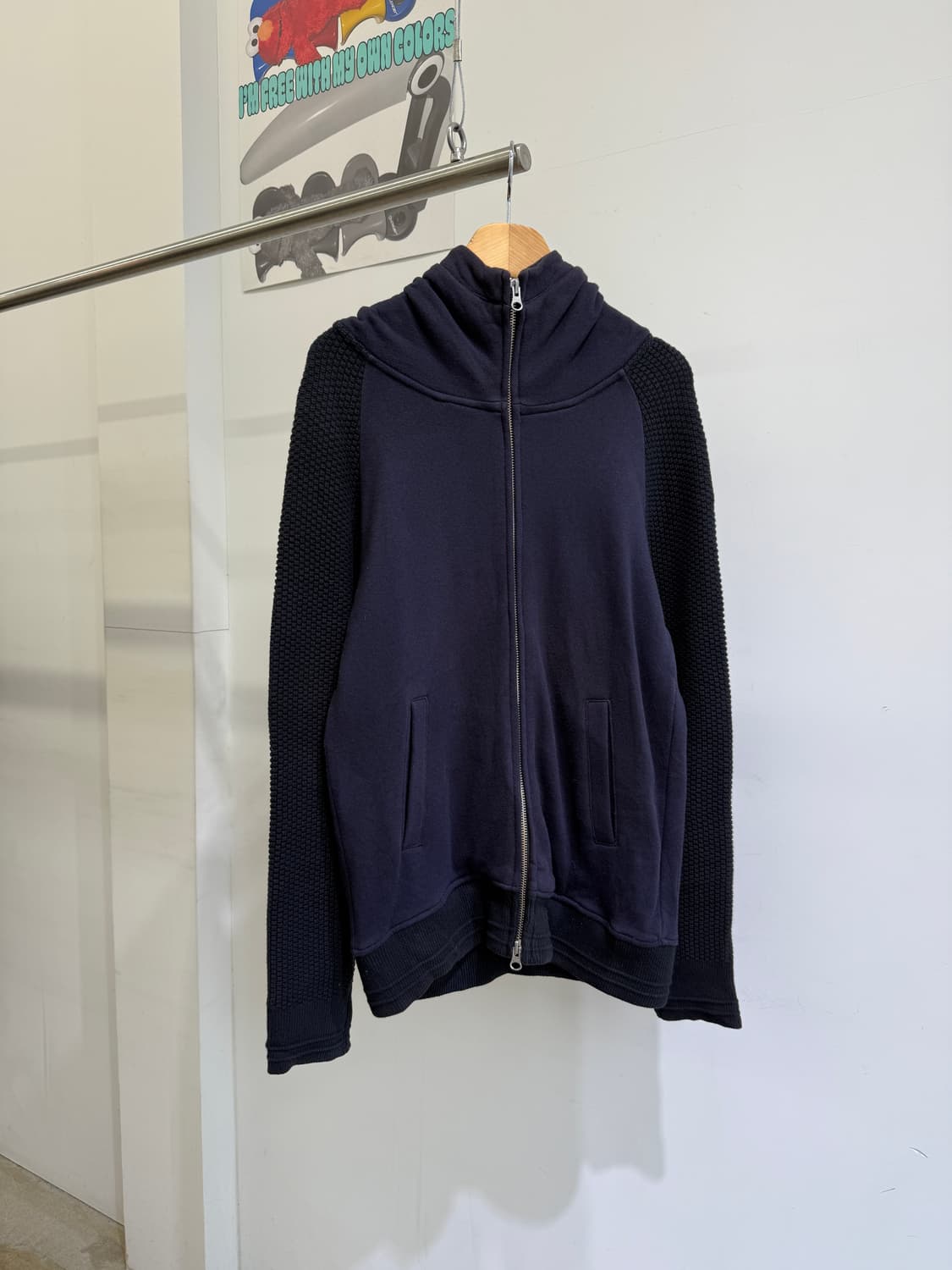 ABA HOUSE 아바하우스 판넬 투웨이 집업 후디 상품이미지1