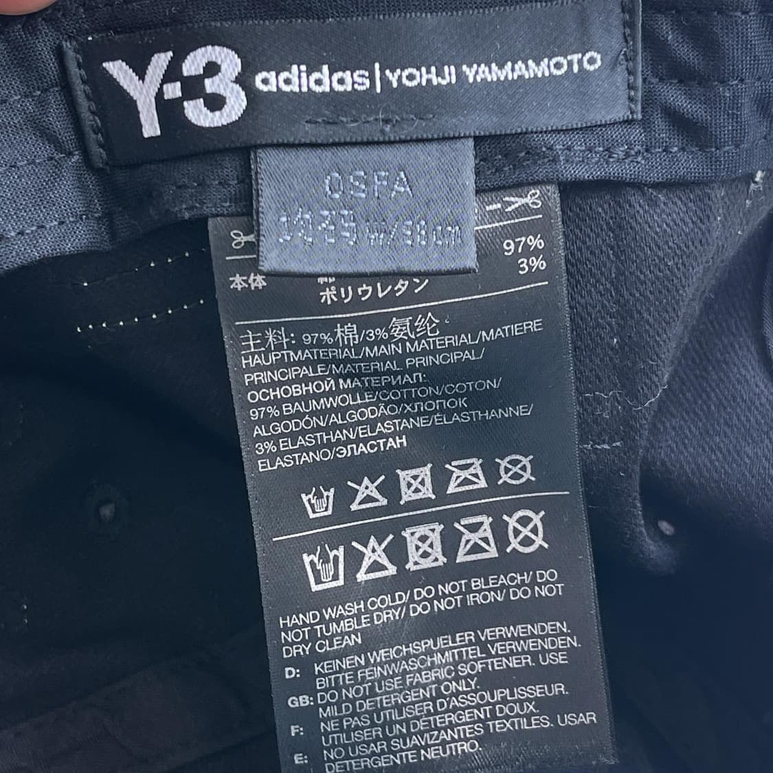 아디다스x요지야마모토 Y-3 19F/W 11주년 볼캡 상품이미지6