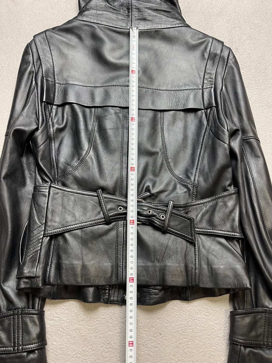 [77] 여성 하이넥 레더자켓 - 양가죽자켓  상품이미지7