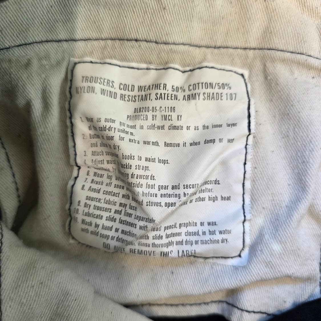 [M]YMCL KY 미군 M-65 필드 팬츠 상품이미지4
