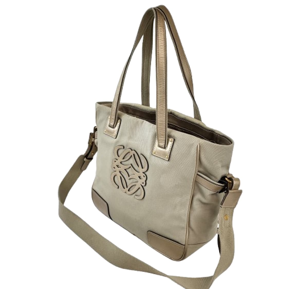 정품 로에베 아나그램 리넨 옥스포드 숄더/크로스백 상품이미지4