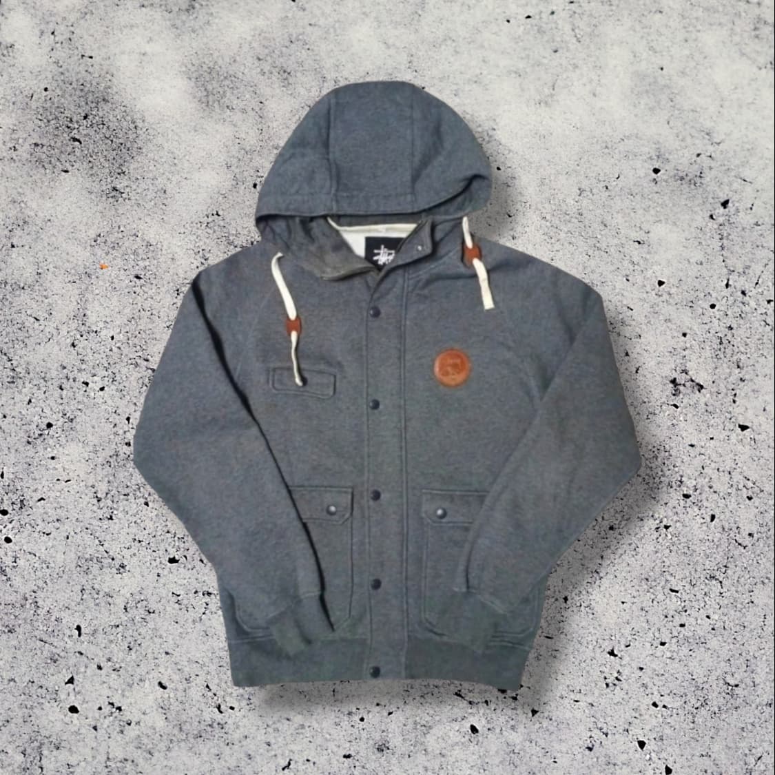 Stussy 스투시 헤비코튼 버튼 후드 자켓 상품이미지1