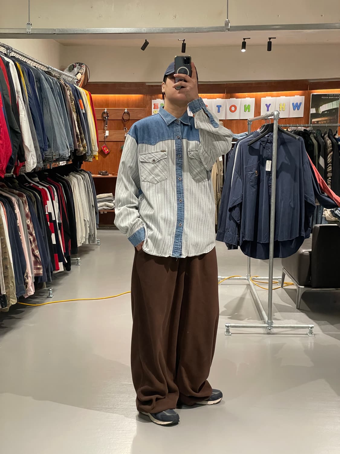 빈티지 데님 웨스턴 셔츠   상품이미지6