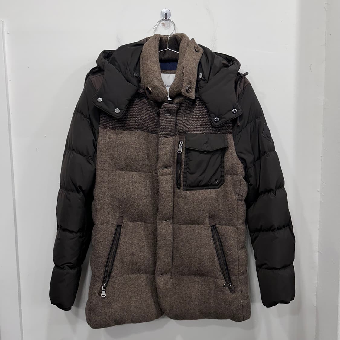 빈폴 가먼츠 덕다운 울 패치 후드 패딩자켓 상품이미지2