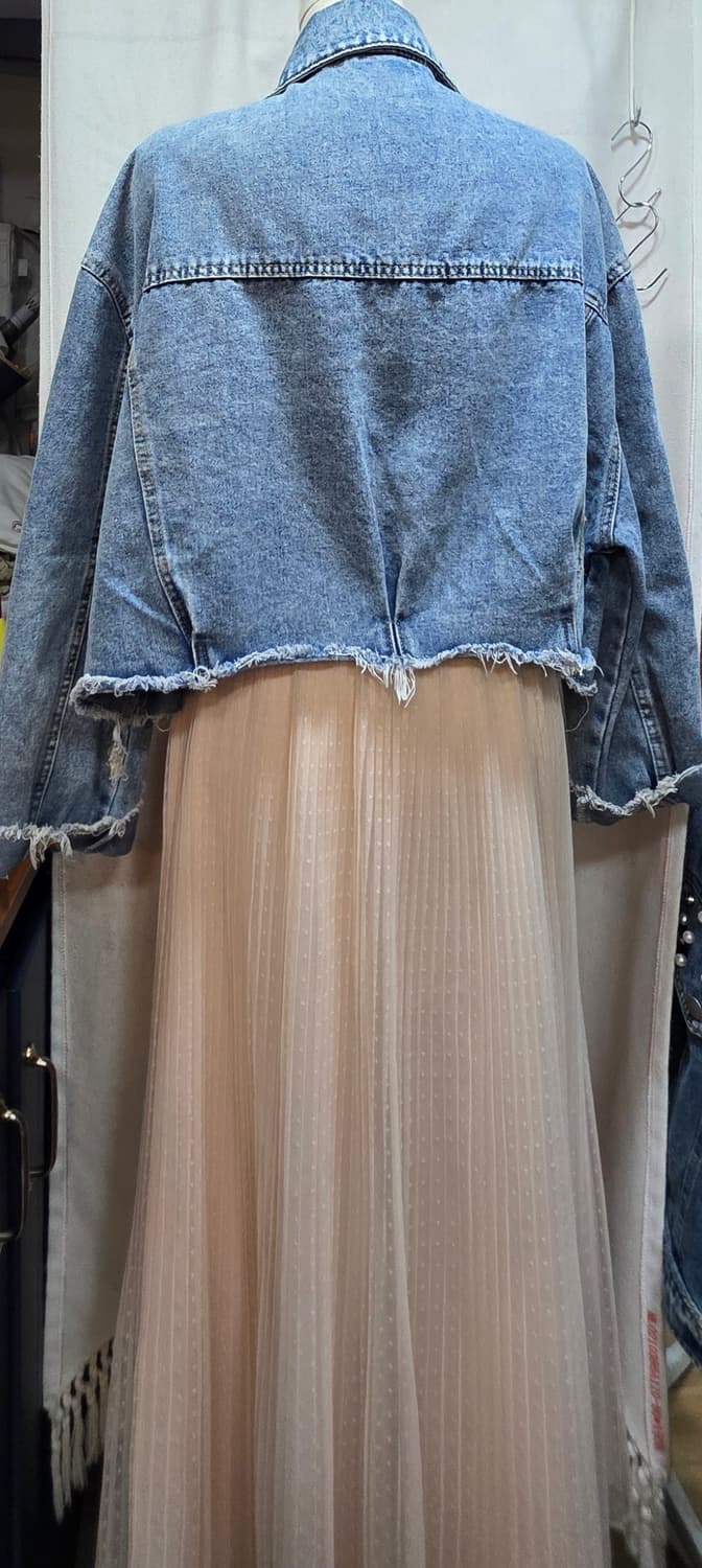 크롭 청자켓  상품이미지3