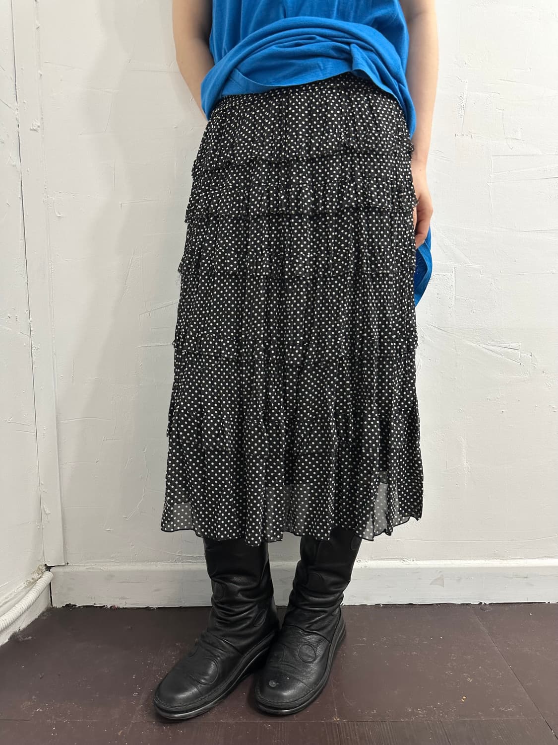 nadia dot layered skirt 상품이미지1