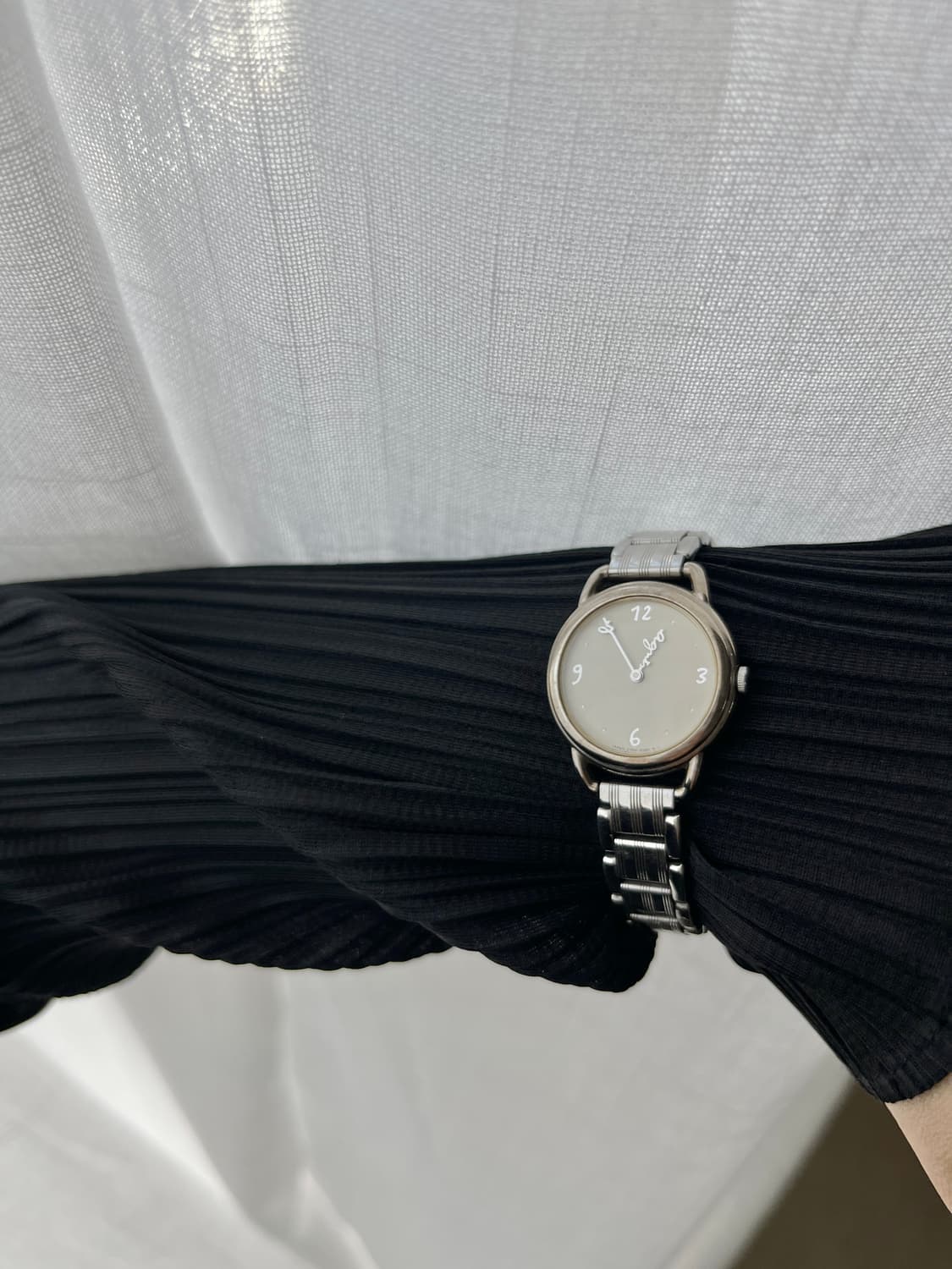 90s Agnes b. 아네스베 로고 시침 손목시계 상품이미지3