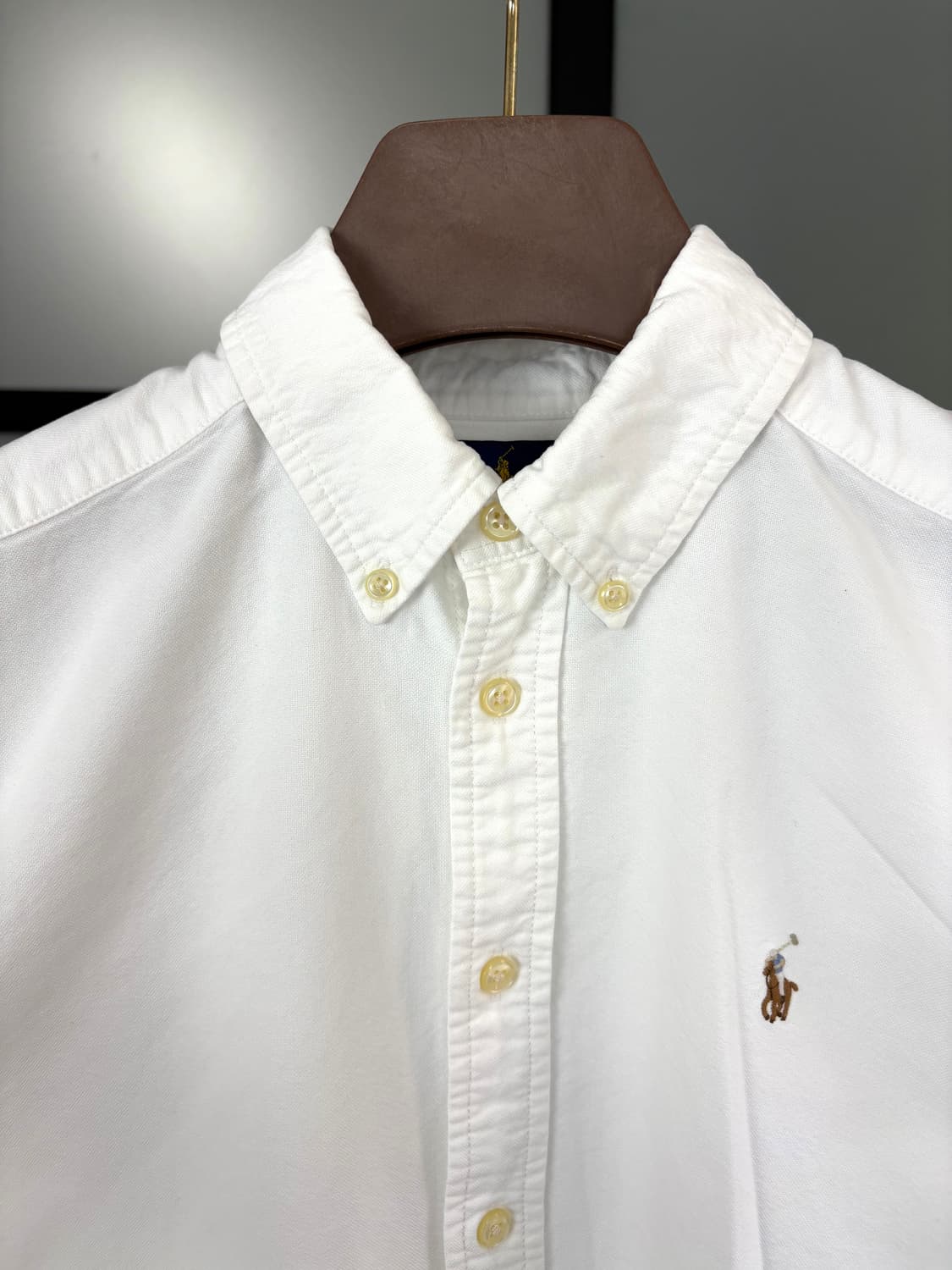 [L]POLO 화이트 여성 옥스포드 긴팔셔츠  상품이미지5