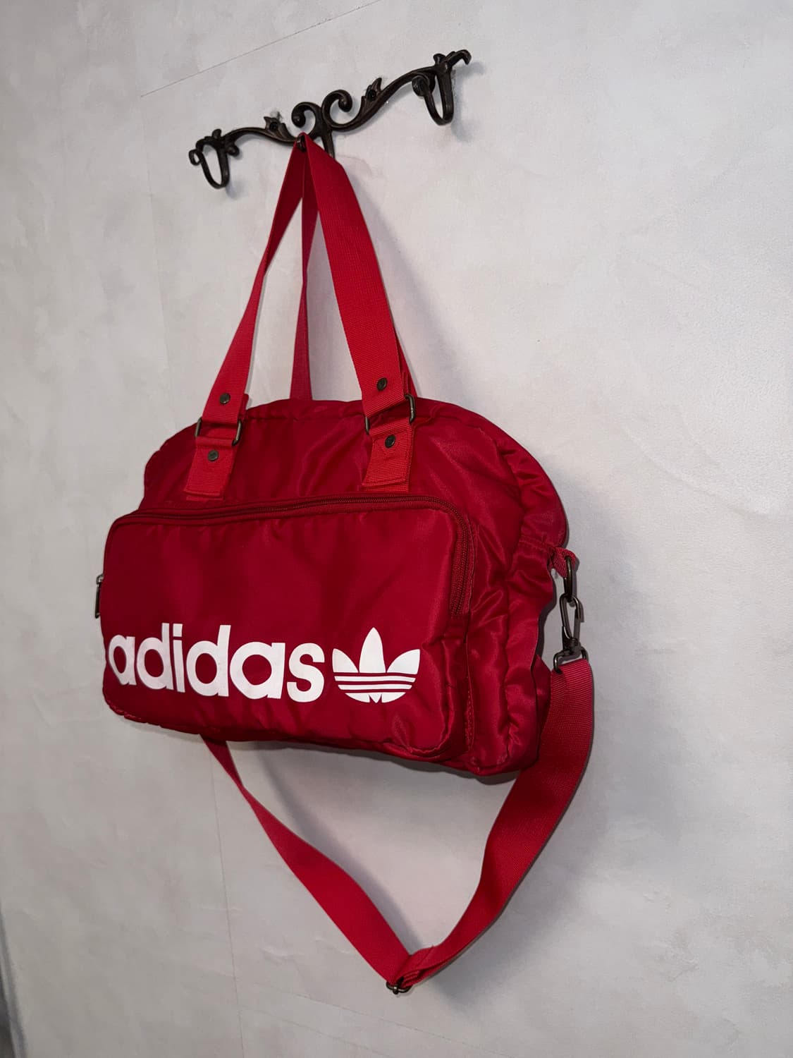 Adidas red firebird logo two ways bag 상품이미지3
