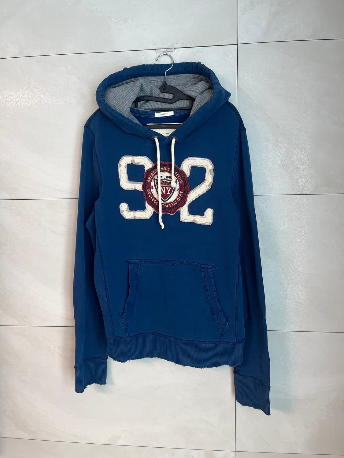 아베크롬비 스펠로고 후드티 블루 [L]  상품이미지3