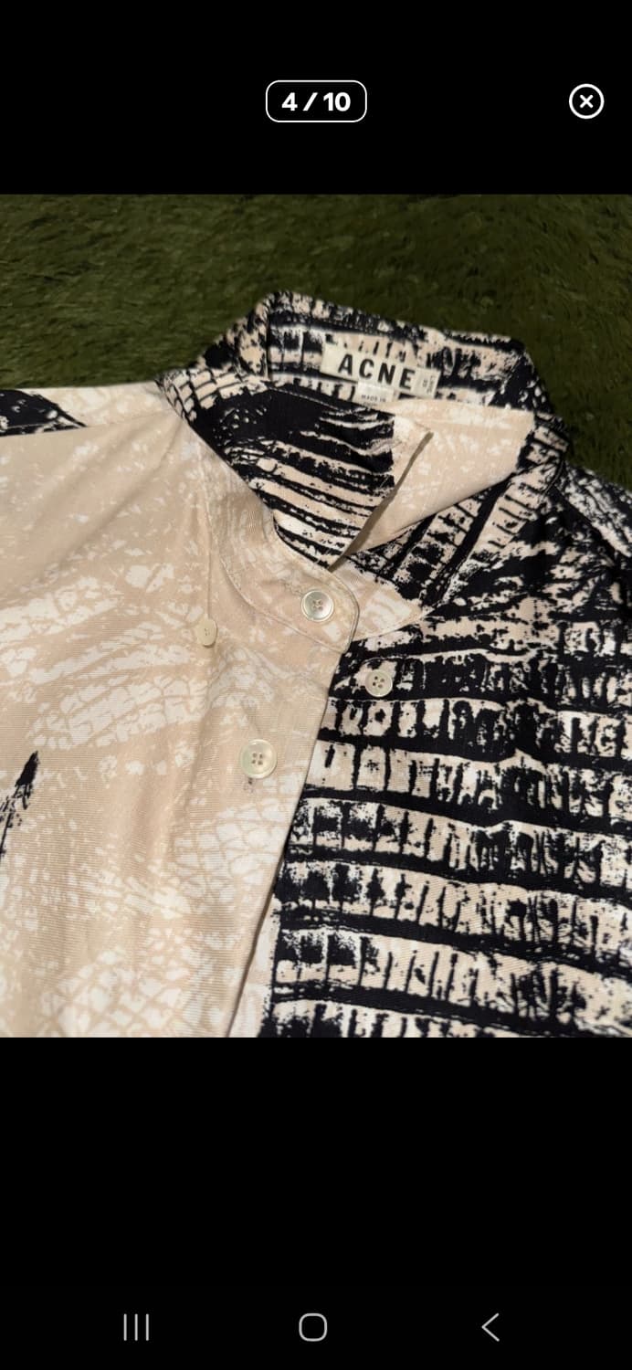 ACNE STUDIOS 아크네 스튜디오 릴렉스 핏 비스코스 하프 셔츠 상품이미지3