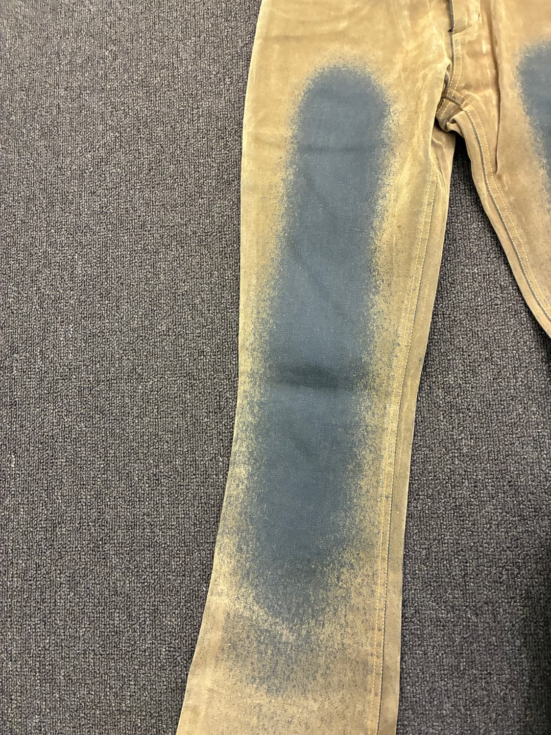 OS)Japanese vintage 여성 타이다이 부츠컷 데님팬츠 상품이미지5