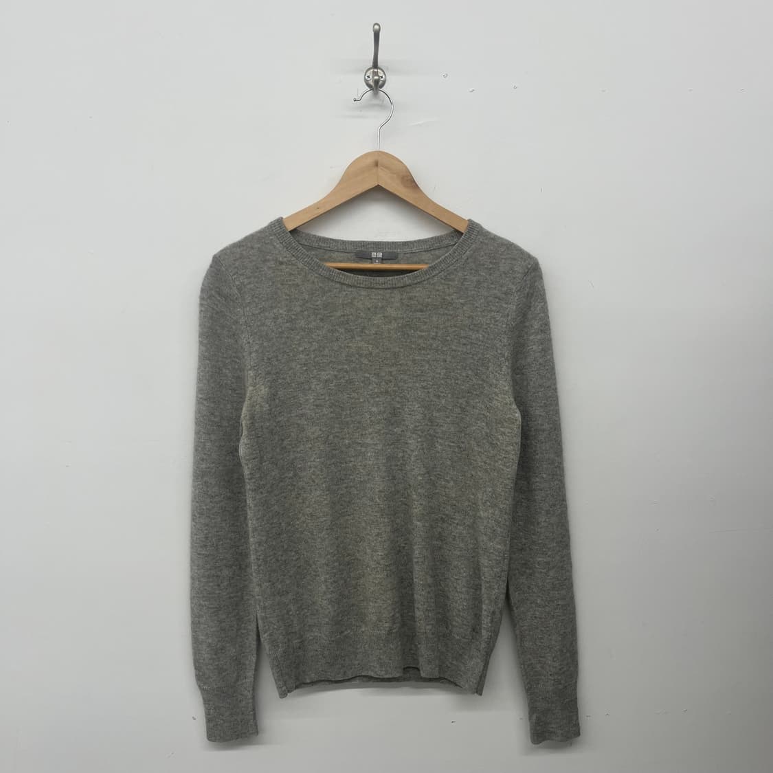 유니클로 캐시미어 니트 그레이 여/M 상품이미지1