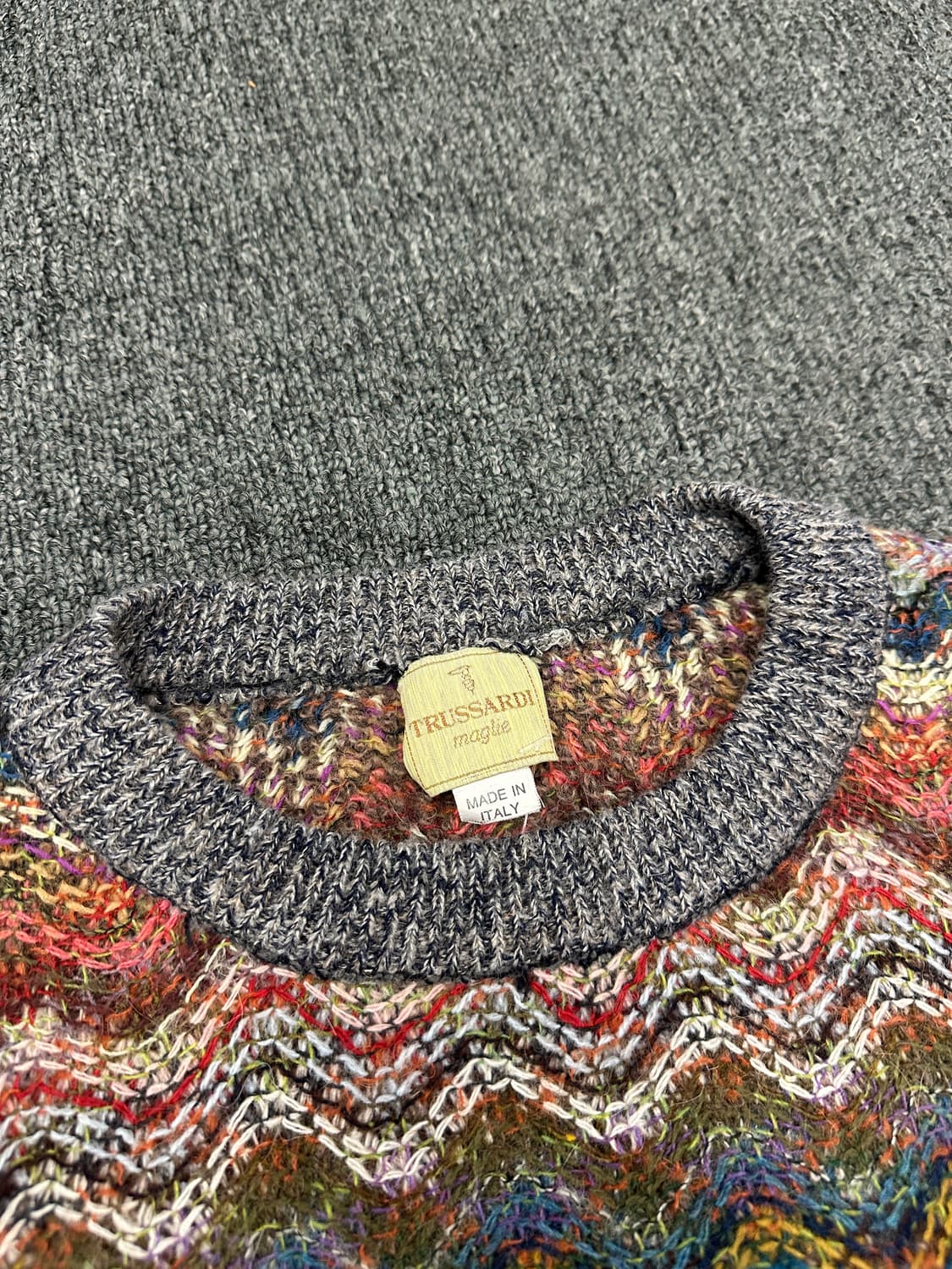 Made In ITALY 패턴 니트 스웨터 상품이미지4