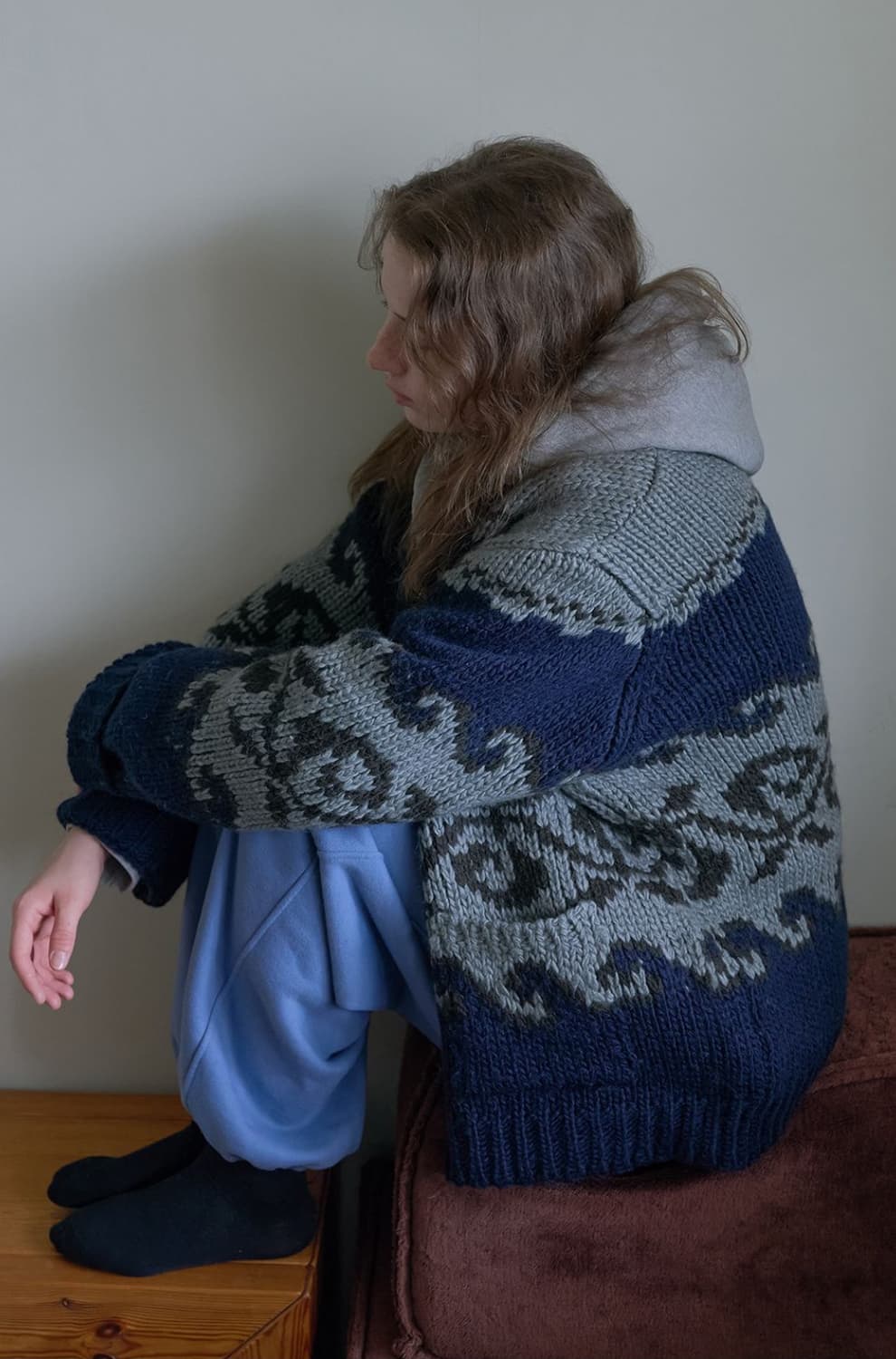 아유서울 노르딕 울 블랜드 포켓 가디건 상품이미지4