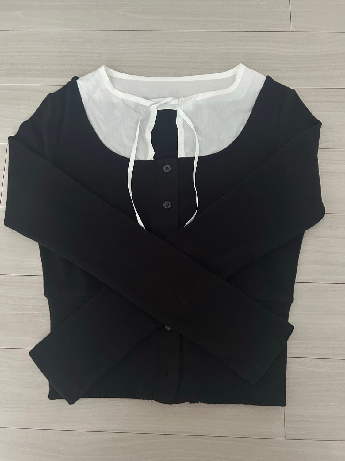 낫유어로즈 케이트탑 블랙 S사이즈 상품이미지2