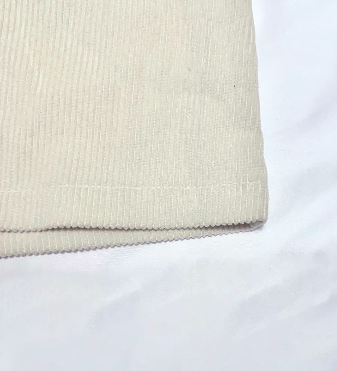 골덴 아이보리 미디 치마 상품이미지2