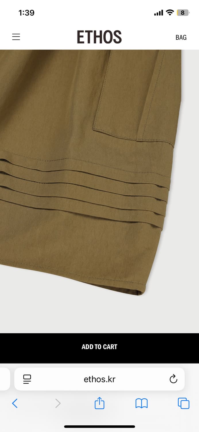 (새제품) 에토스 HILLS CARGO 스커트 상품이미지5