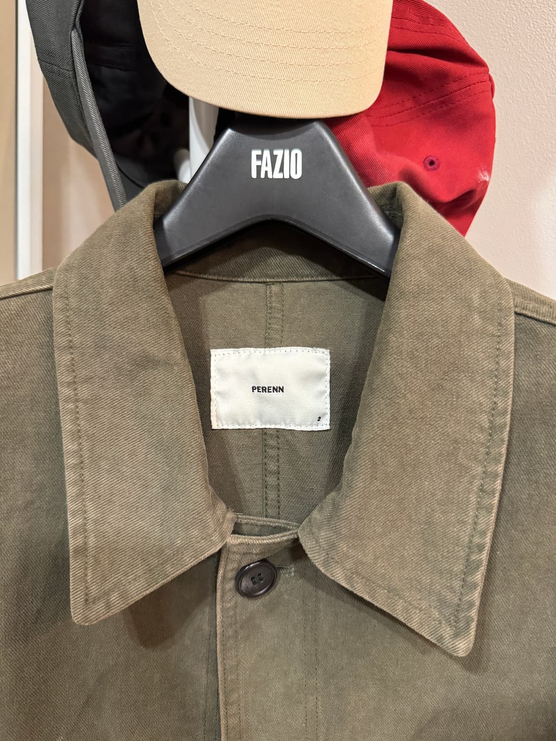 퍼렌 워크자켓 올리브 2사이즈  상품이미지2