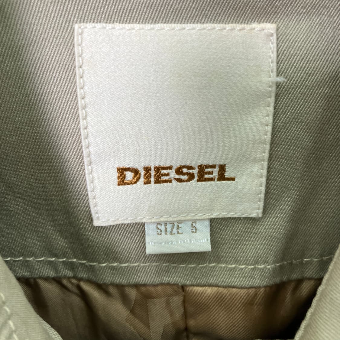 Diesel 디젤 더블 트렌치 코트 S 상품이미지3