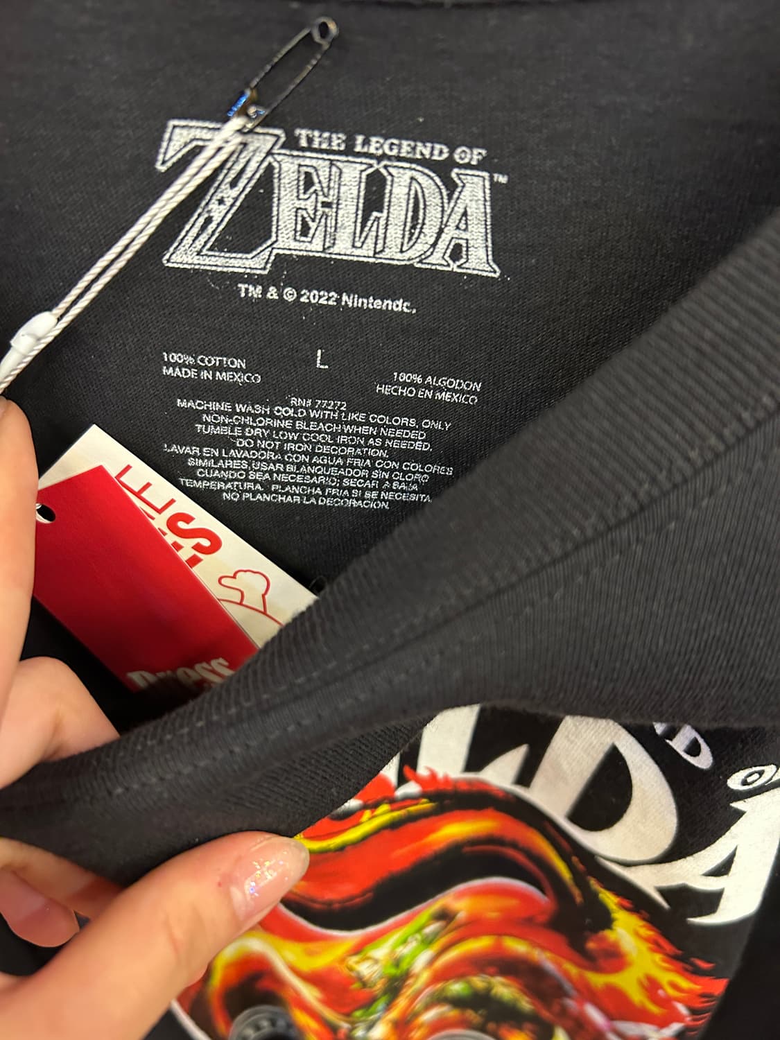 THE LEGEND OF ZELDA 하이랄 그래픽 반팔 티셔츠 상품이미지3