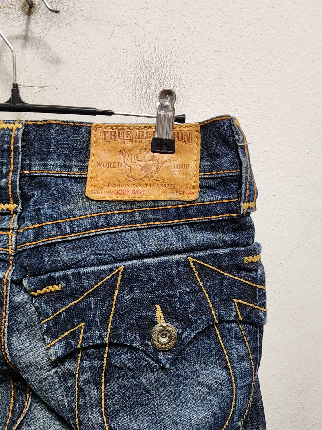USA 트루릴리젼 JOEY BIG T 데님 청바지 상품이미지3