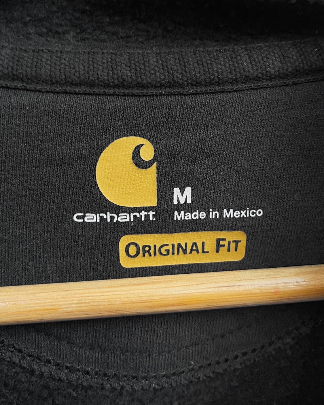 칼하트 컬리지 로고 블랙 후드티 상품이미지7