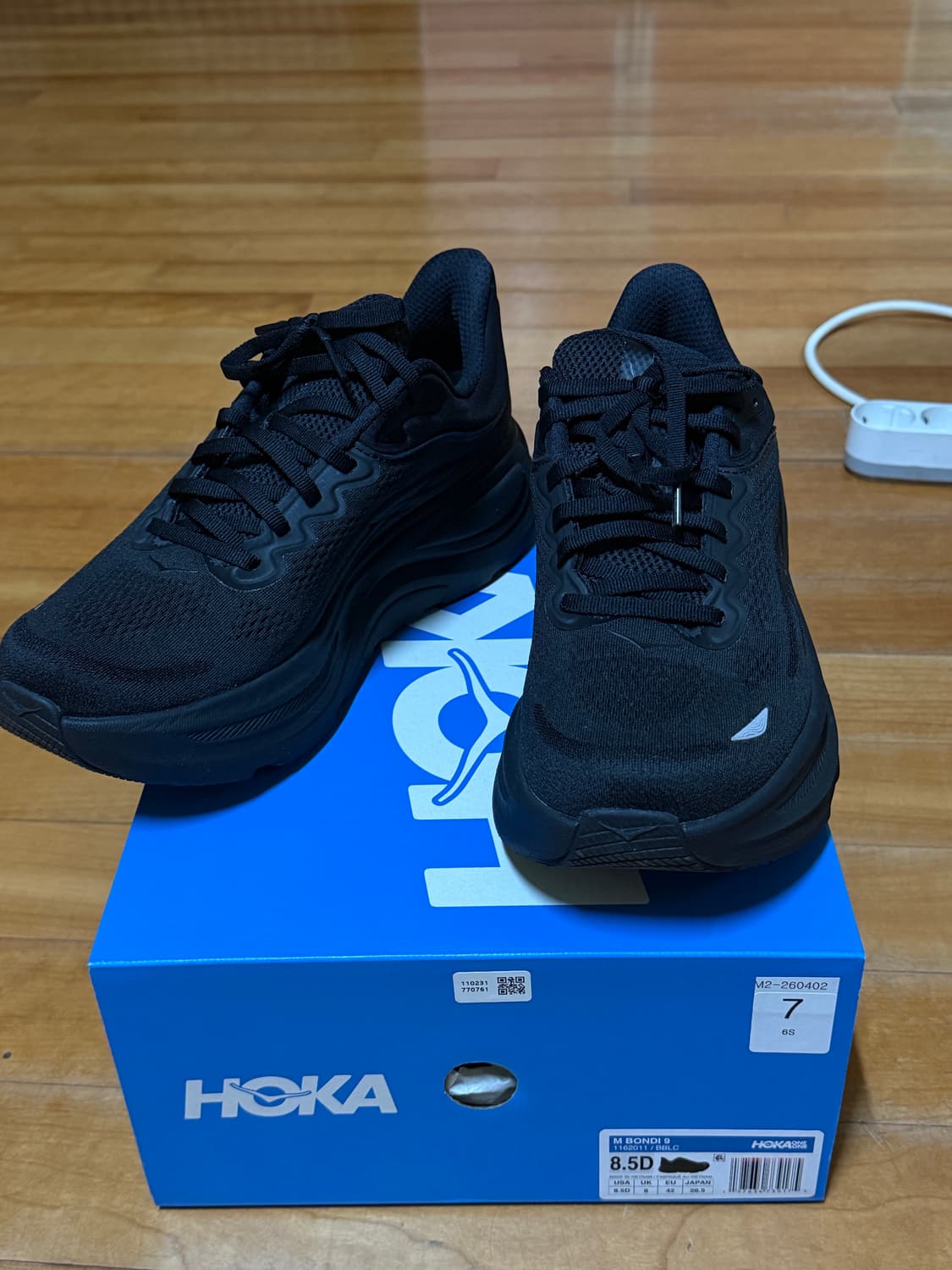 호카 본디9 265(레귤러) 2시간 착용한 완전 새상품 상품이미지2