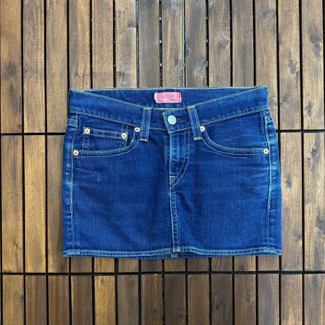 리바이스 타입원 로우라이즈 데님 미니 스커트 (32)    상품이미지1