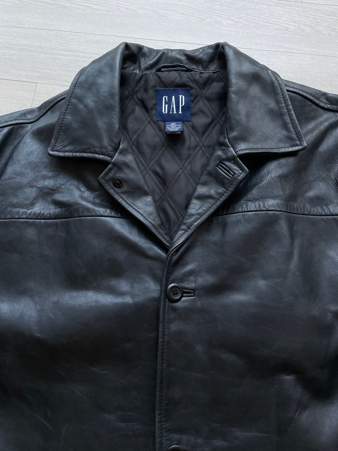 90s 올드갭 레더 카코트 gap carcoat 상품이미지4