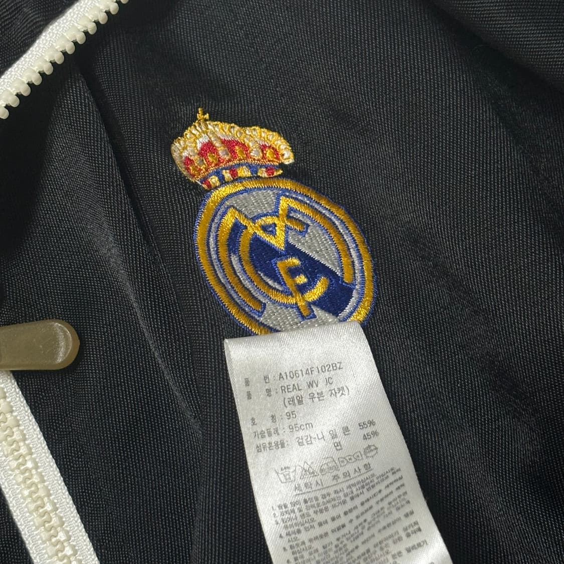 아디다스 레알 마드리드 져지 스포티 트랙탑 검흰 상품이미지6