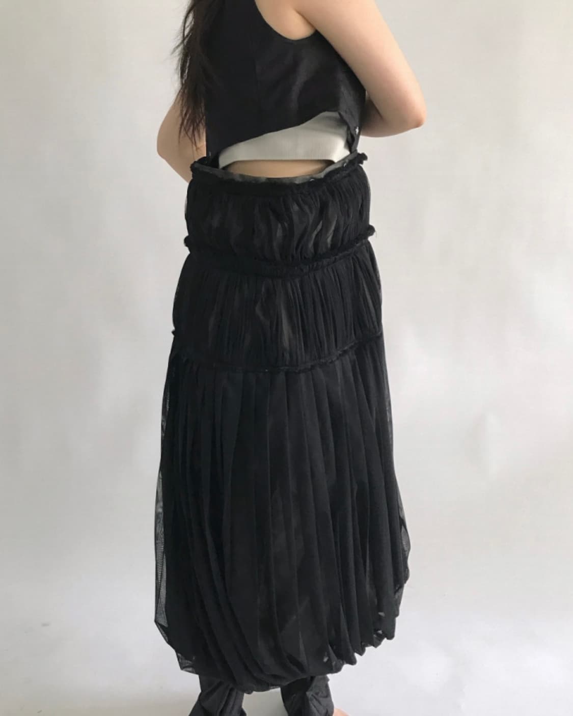 eonts 2025ss SHASHA dress black 상품이미지2