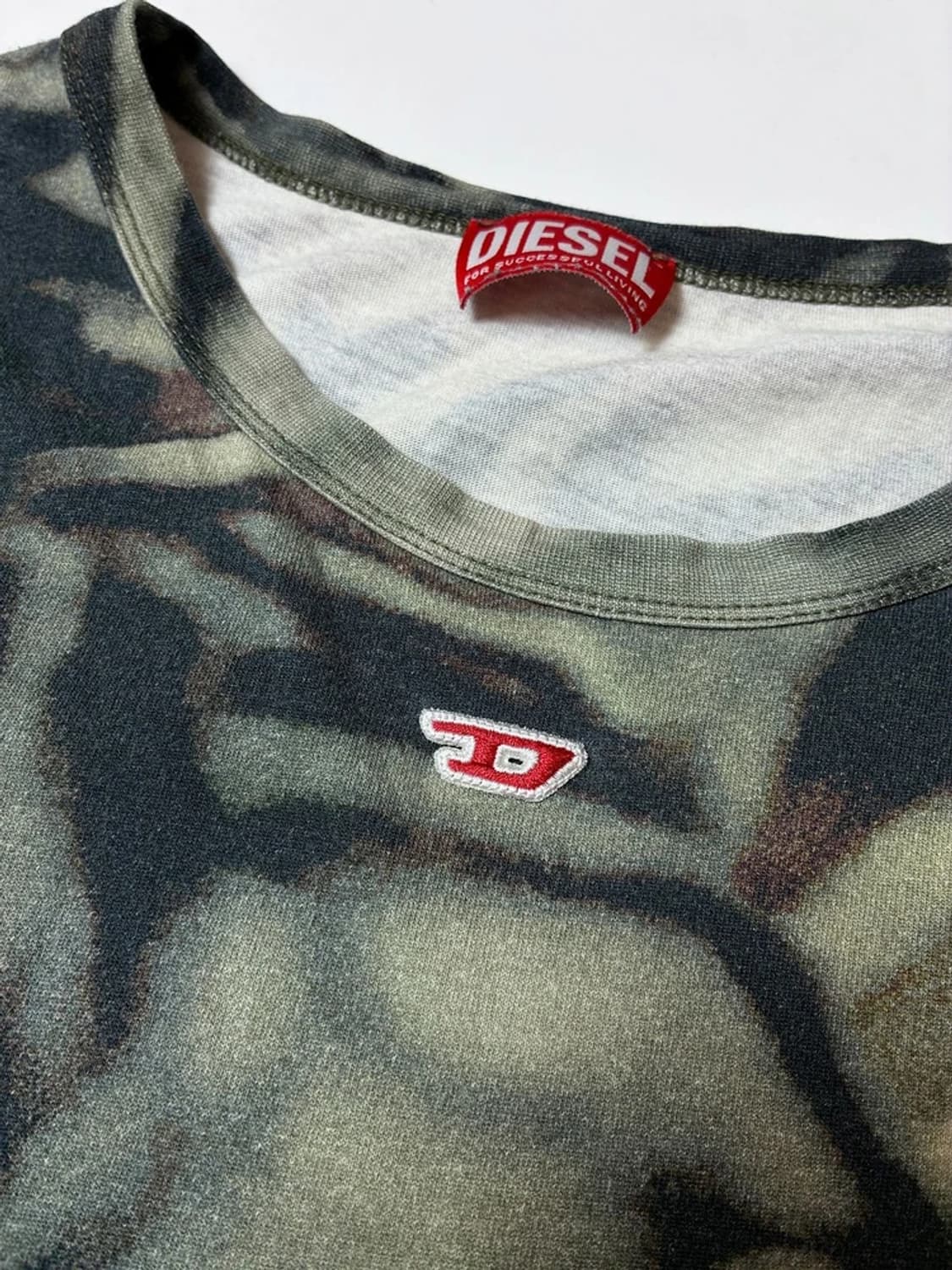 디젤 DIESEL 밀리터리 멀티 패턴 반팔 티셔츠 PN9160 상품이미지3