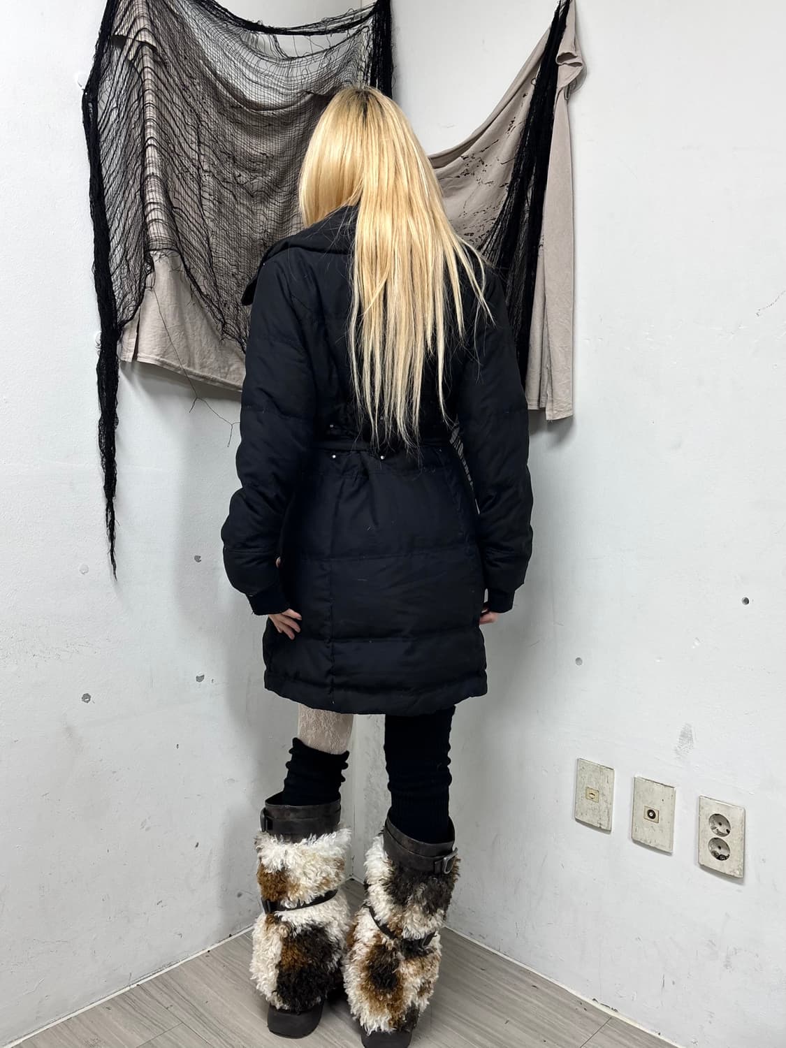 2000s Design Layered Long Padding 상품이미지8