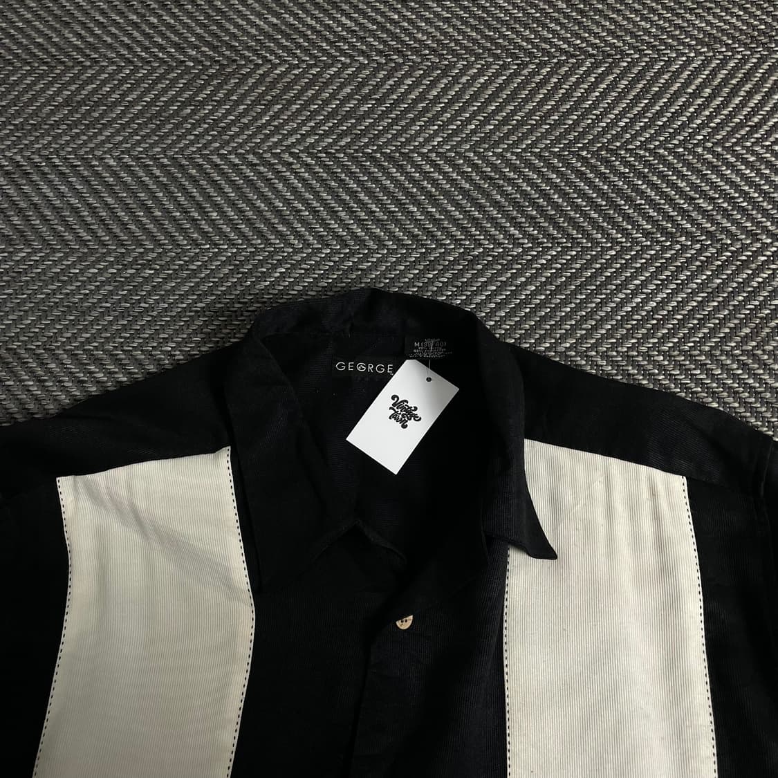 USA 오리지날 빈티지 패턴 쿠바 셔츠o 3406 상품이미지4