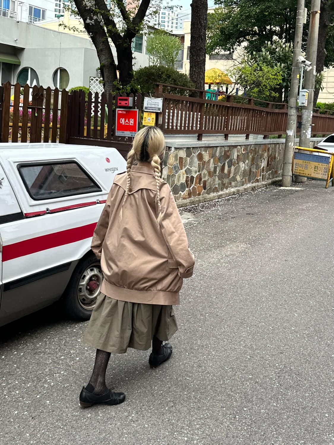 재팬빈티지 피터팬 카라 하프 트렌치코트 상품이미지8