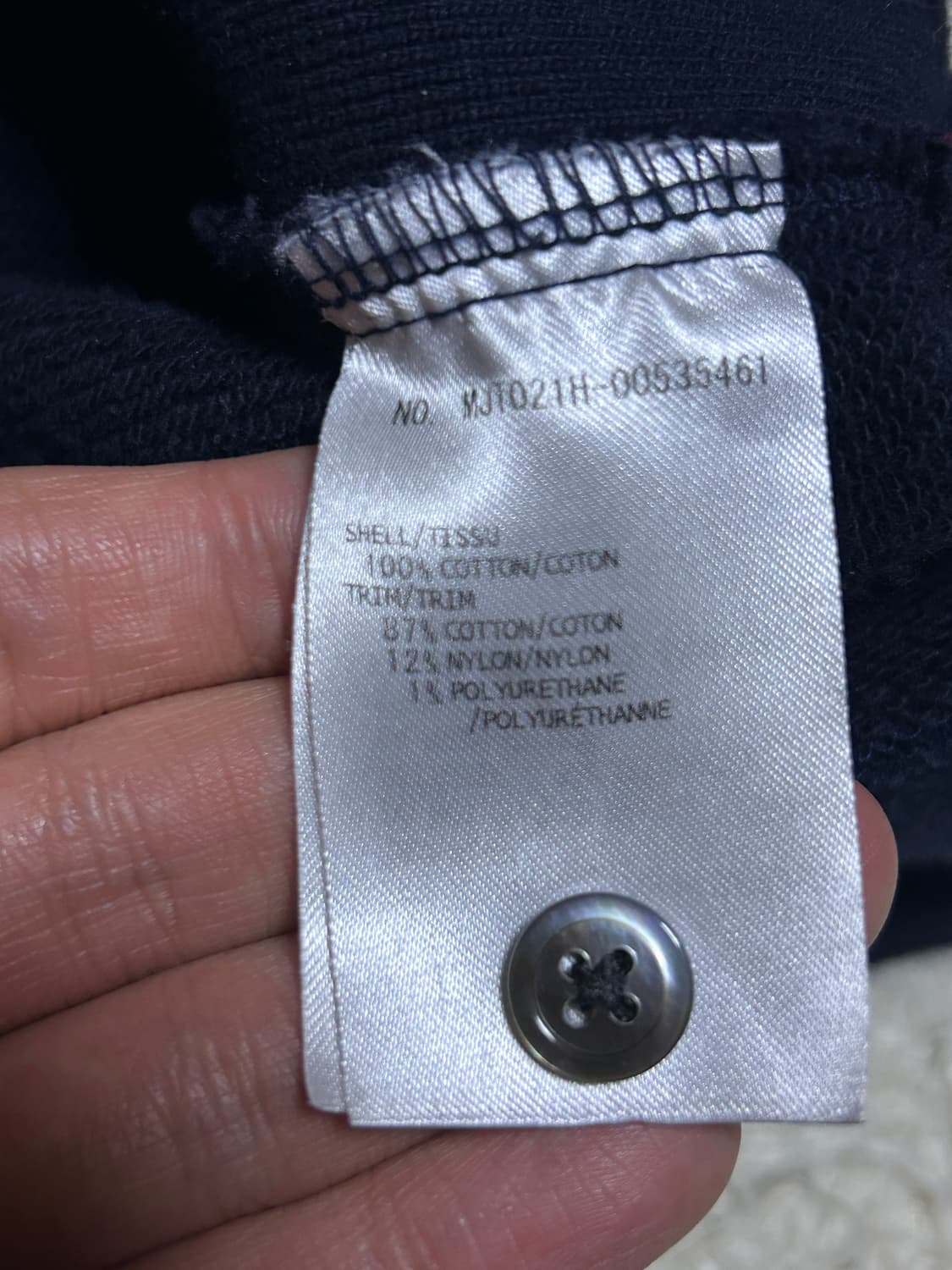 [3, 새상품급] 톰브라운 사선완장 맨투맨 네이비 상품이미지5