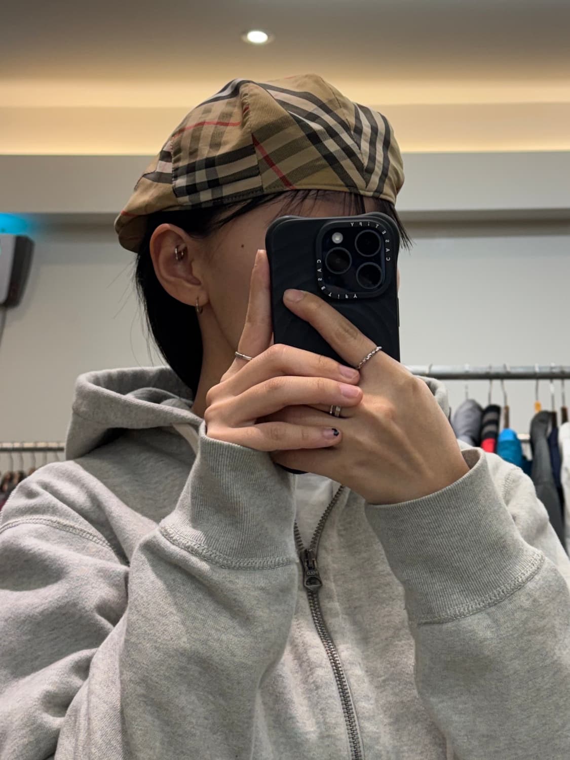 버버리 체크 헌팅캡 상품이미지9