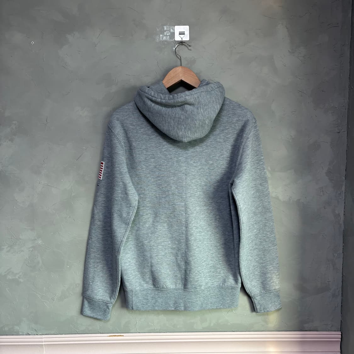 폴로 랄프로렌 빅로고 성조기 후드티 그레이 상품이미지4